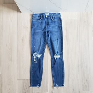 PAIGE Jeans Womens 28 Uptown Distressed Hem Verdugo Ankle